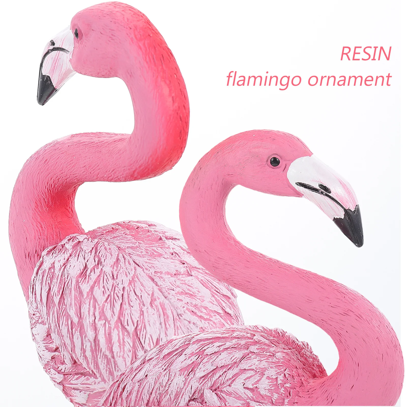

Resin Flamingo Decorative Statue Stable Resin Bird Ornament for Desktop Home Office Garden Photography Prop Flamingo Decor
