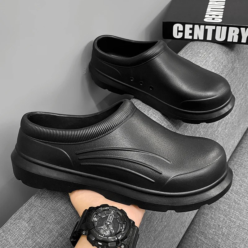 

Men's and Women's Kitchen Non-Slip, Waterproof, Oil-Resistant, Wear-Resistant, Dirt-Resistant Work Shoes, Slip-On Work Shoes, Rain Boots, Sandals