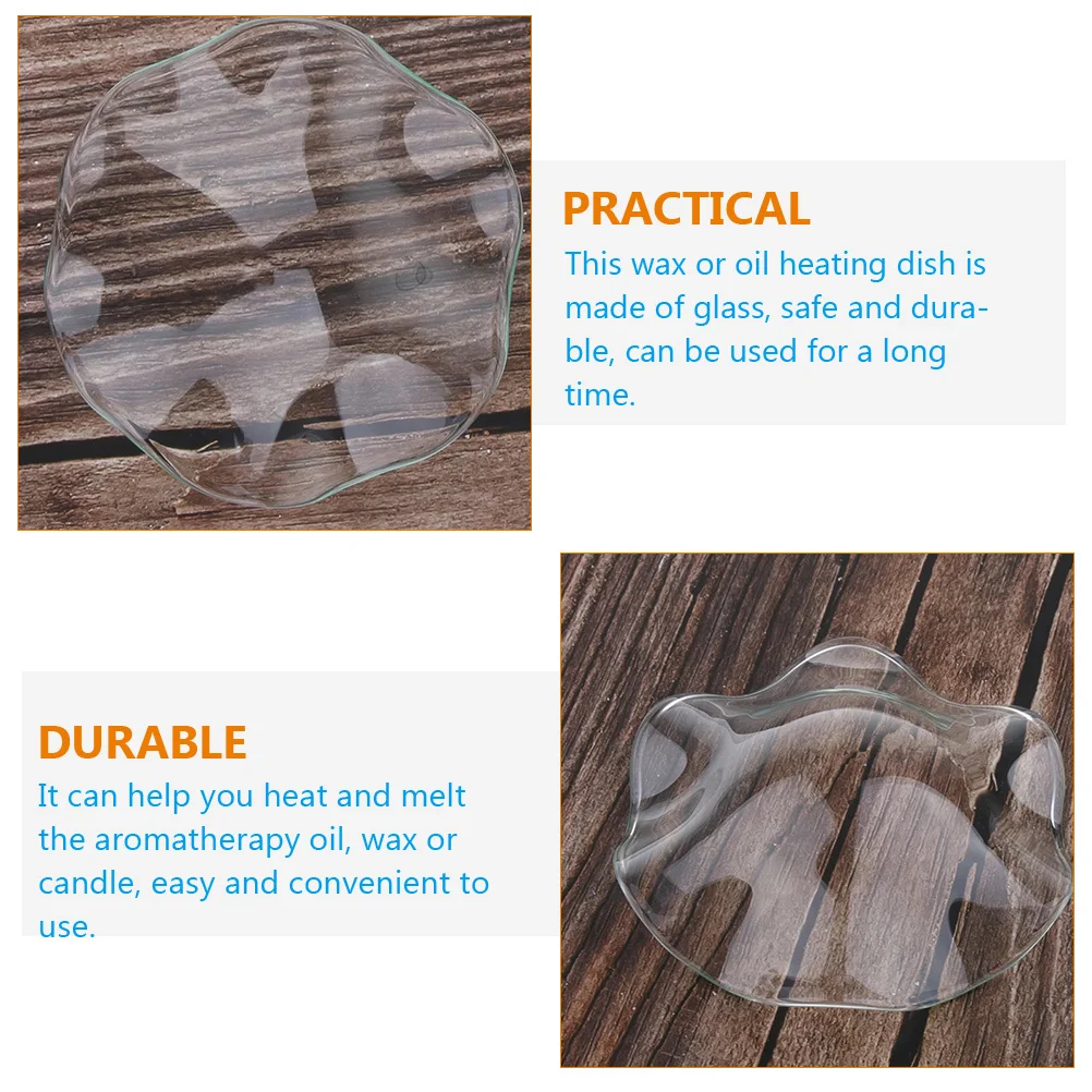 

3Pcs Replacement Glass Dishes for Wax Warmers Oil Burners Aromatherapy Lamps Heat Resistant Scent Diffuser Saucer