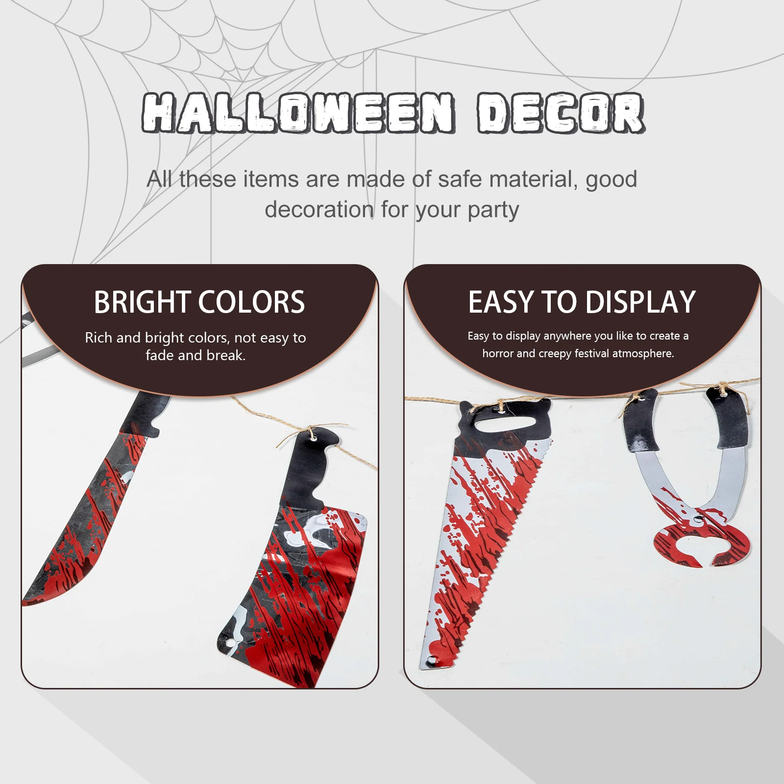 

3 Pcs Flag Decoration Halloween Banner Decorations Themed Banners Party Supply Indoor for Home Body