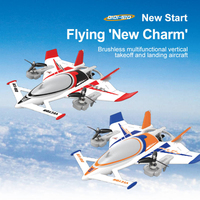 QIDI 570 RC Airplane 2.4Gh 6CH RC Glider Fixed Wing Aircraft 3 Flight Models With Brushless Motor Vertical Takeoff RC Plane