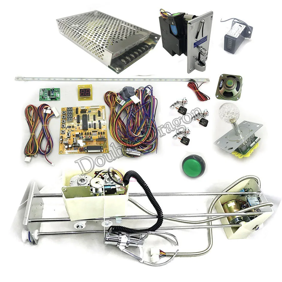 

Quality Toy Crane Machine Kit Arcade DIY Set Crane Main Board Game Motherboard 71cm Gantry Power Supply Coin Accepor Selector