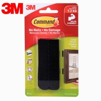 Black Large 3M Command Picture Hanging Strips Command strips and Command hook