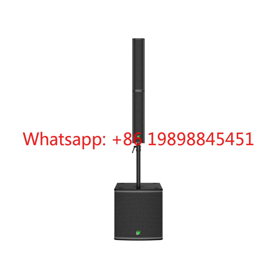 High Performance 640W Peak Active Column Array Speaker Sound System with 18mm Birch Plywood Enclosure