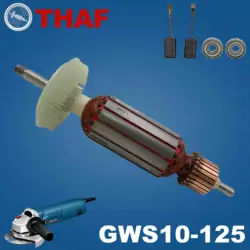 AC 220V 240V GWS10-125 Armature Rotor For BOSCH Angle Grinder Spare Parts Grinder GWS 10-125