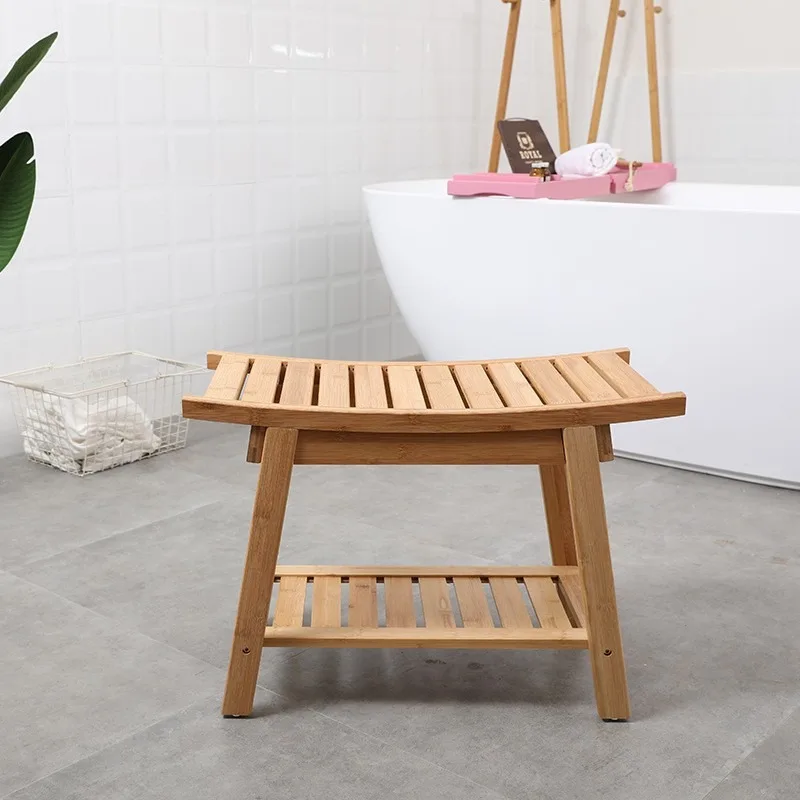 Bathroom stool bathroom home thickened toilet waterproof and non-slip shower stool shoe change stool variety