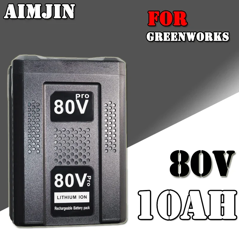 

for Greenworks 80V Replacement Rechargeable Battery 10.0Ah Lithium Ion Battery for GBA80200 GBA80250 GBA80400 GBA80250 GBA80500