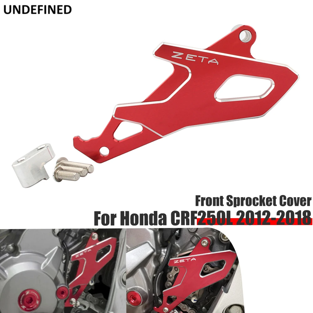 

For Honda CRF250L 2012-2018 Motorcycle Sprocket Cover Chain Guard Protector Front Drive Gear Covers CRF250L Moto Accessories Red