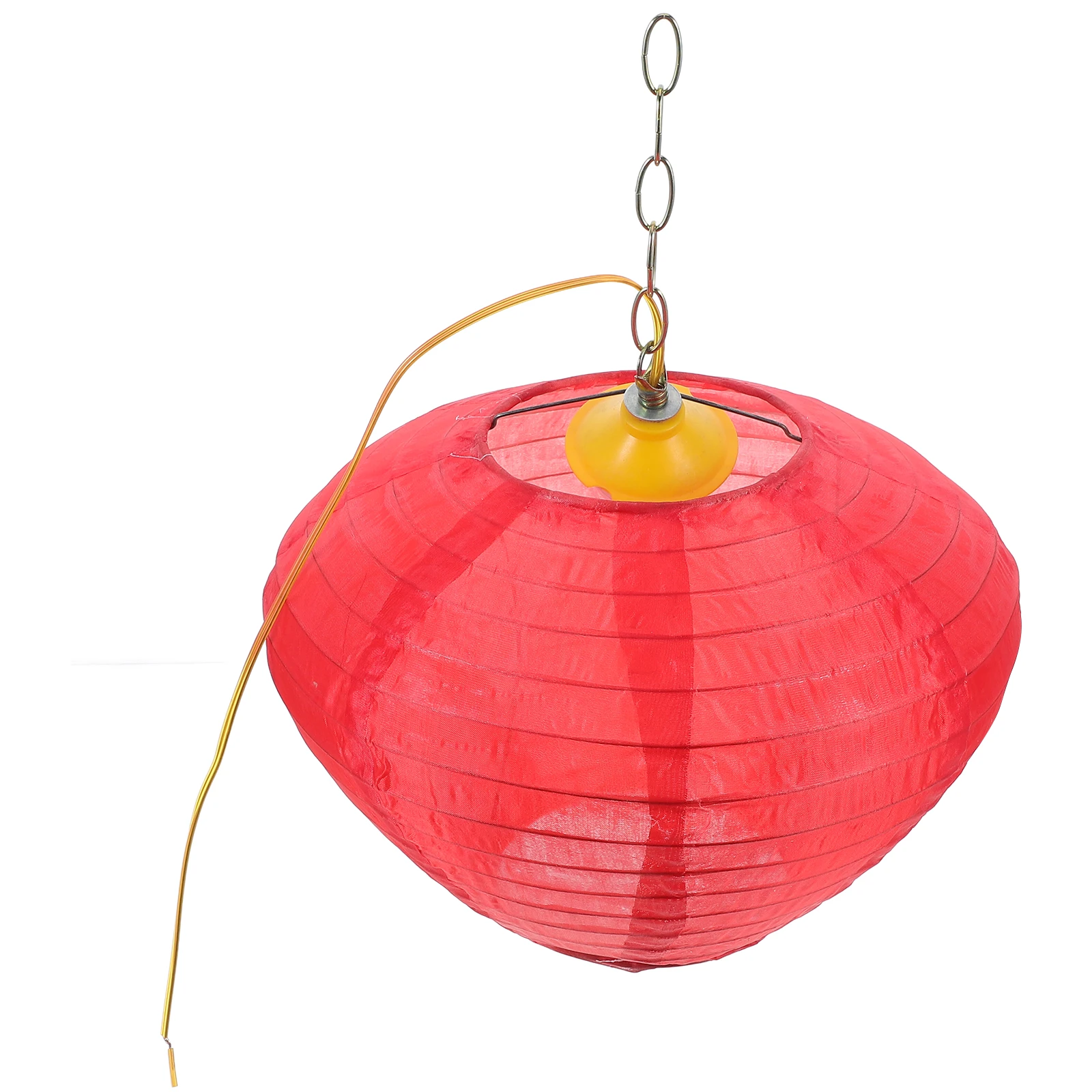 

Chinese Red Lanterns Outdoor Fabric Decorations New Year Party Garden Japanese Steel Light LED Energy Efficient Scenic Area