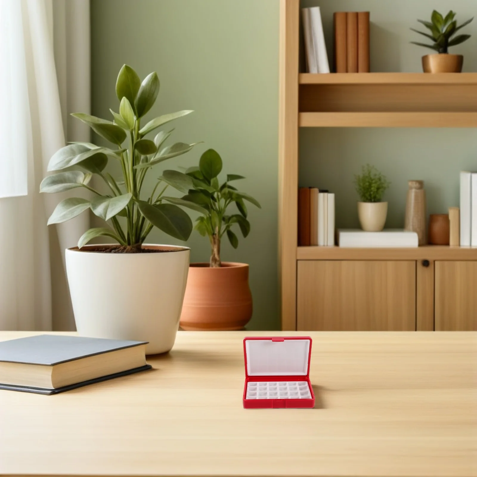 صندوق لوحة ألوان مائية، صينية طلاء بلاستيكية متعددة الأقسام للفنانين والطلاب، لوحة سفر، تخزين خلط محمول #6