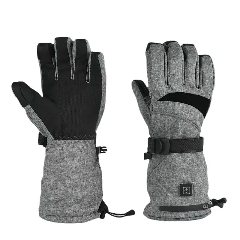 

Перчатки с подогревом для катания на лыжах, мотоцикла, 7,4 В, долговечные зимние теплые термоперчатки с аккумулятором для мужчин и женщин