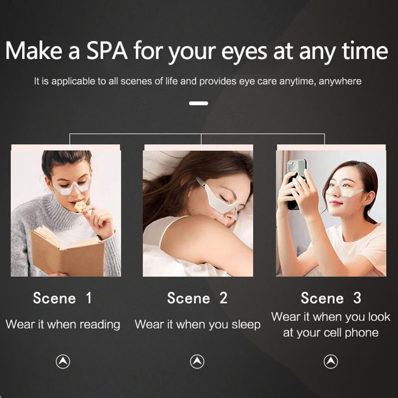 EMS-Gerät zur Augenentspannung, Mikrostrom-Heizung, Augenschutz-Behandlung, lindert Ermüdung der Augen und Gerät zur Entfernung von schwarzen Kreisen