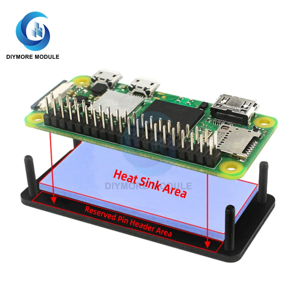 for Raspberry Pi 4 Model B Aluminum Case, Passive Cooling Aluminum Alloy Protective Shell Metal Enclosure for Raspberry Pi 4 Mod image 6