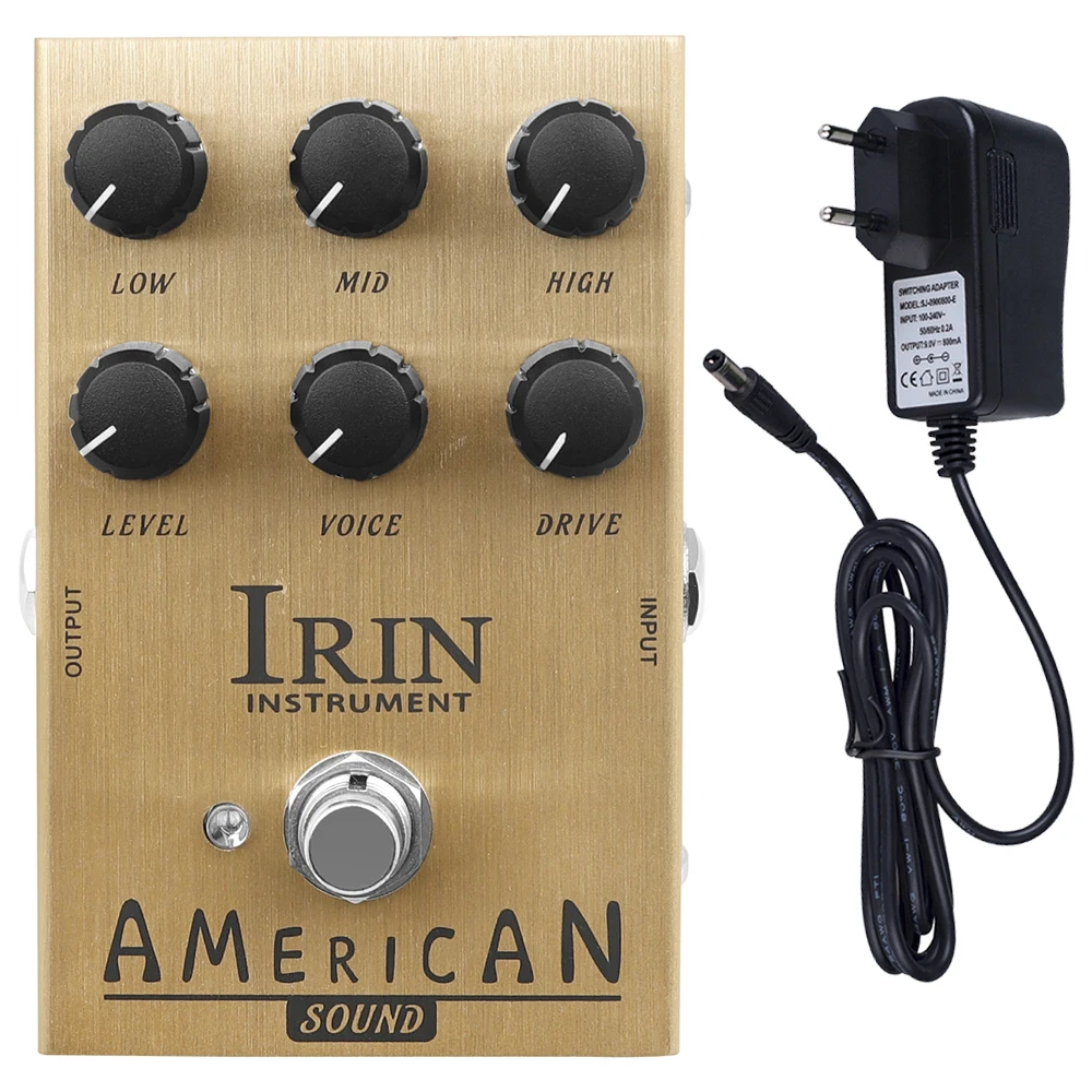 IRIN AMERICAN Guitar Effect Pedal for Electric Guitar American Rock Speaker Simulation Pedal with US/UK/AU/EU Plug