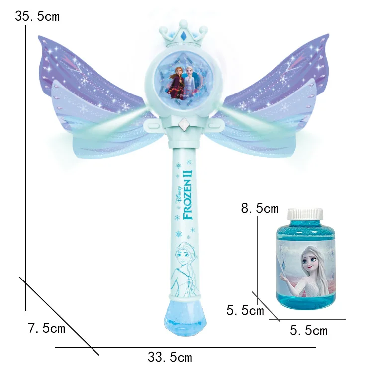 Disney Frozen Elsa Princess Snow White  Magic Windmill Bubbles kids Educational Action Figures