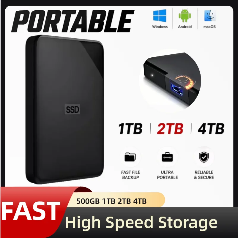 High Speed Trans 2.5" Elements External Hard Drive USB3.0  Mission Portable HDD 2TB 4TB E Xternal Storage Disk For Notebok PC