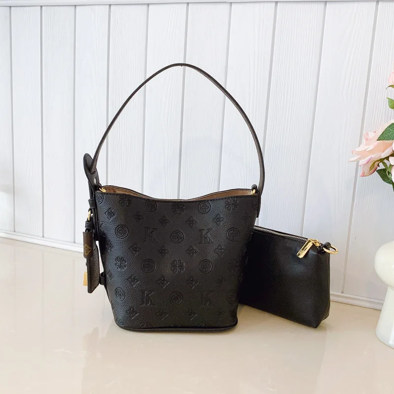 

Сумка-ведро в классическом стиле с принтом, универсальная и модная женская сумка через плечо на одно плечо.