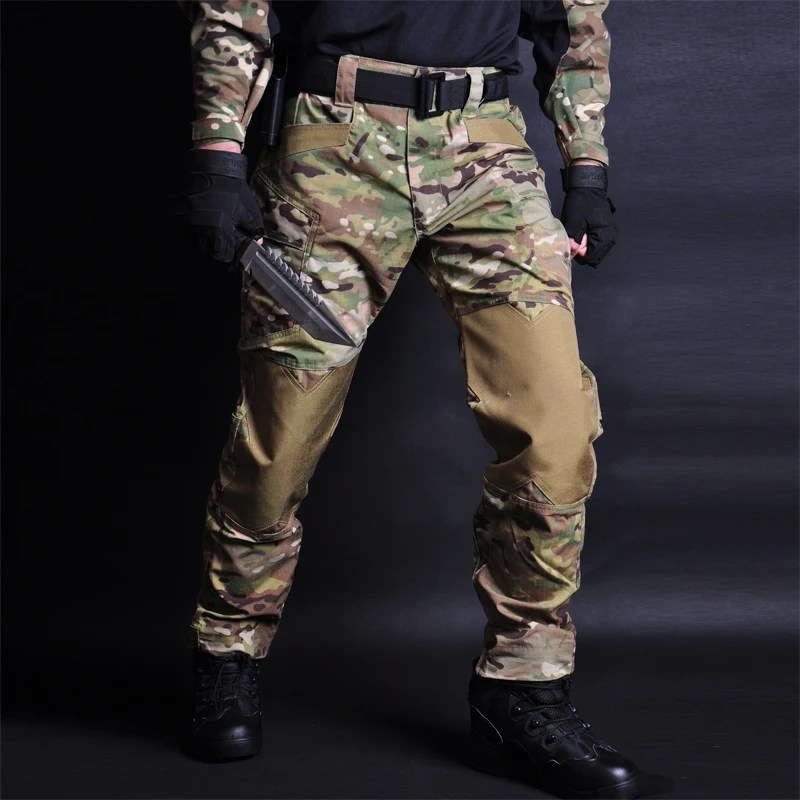 US Army CP kemeja tempur kamuflase pria kemeja panjang militer Multicam kaus taktis Paintball Airsoft pakaian berburu