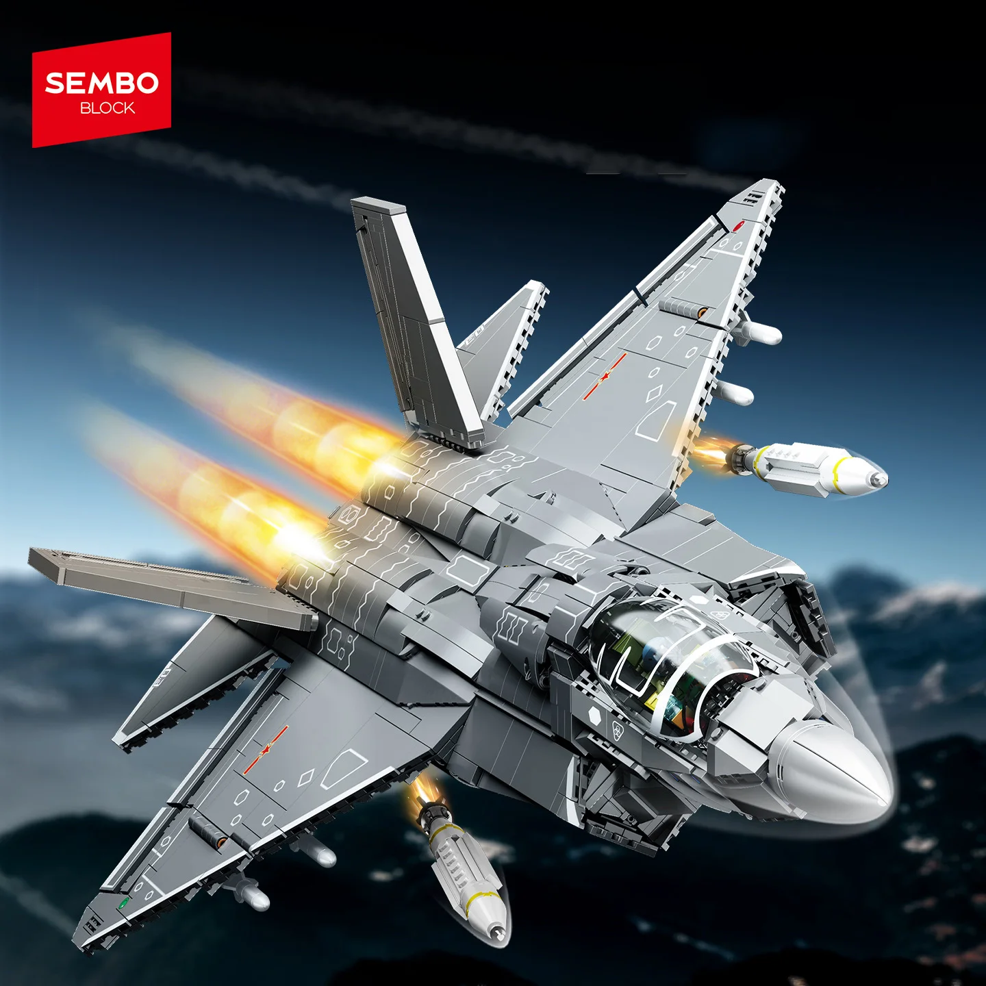 SEMBO BLOCK Militärflugzeuge Waffen Assemblage Bausteine MOC Kämpfer Modell Ziegel kit Spielzeug Kinder für Jungen Urlaub Geschenke