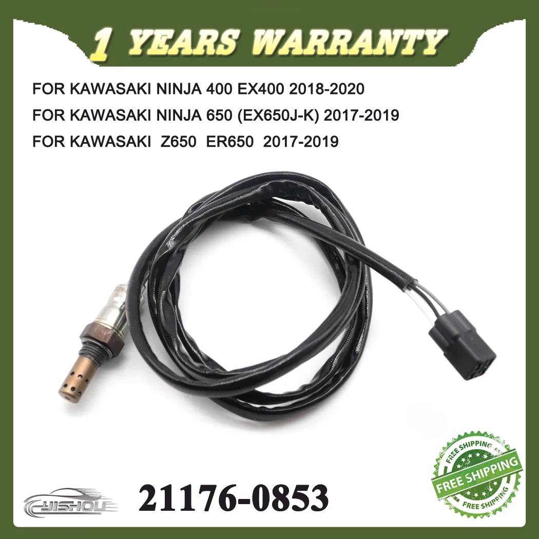 

21176-0853 21176-0824 NEW O2 Oxygen Lambda Sensor For KAWASAKI Z650 ER650 NINJA 400 EX400 650 EX650 2017 2018 2019 2020