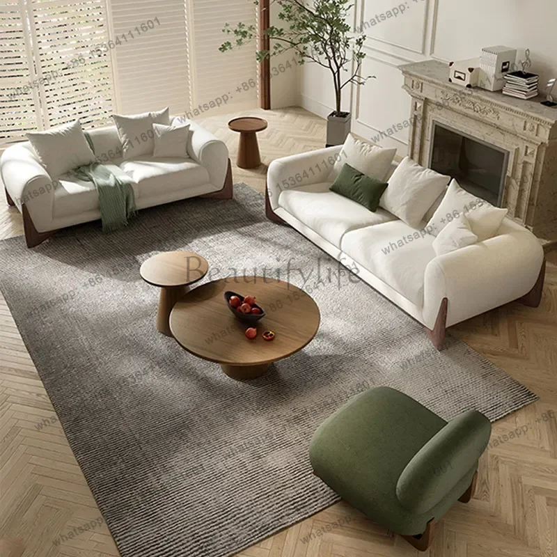 LJY Italian Oversized Living Room Sofas White Designer Nordic Sectional Living Room Sofas Lounge Soft Couch Wohnzimmer Furniture