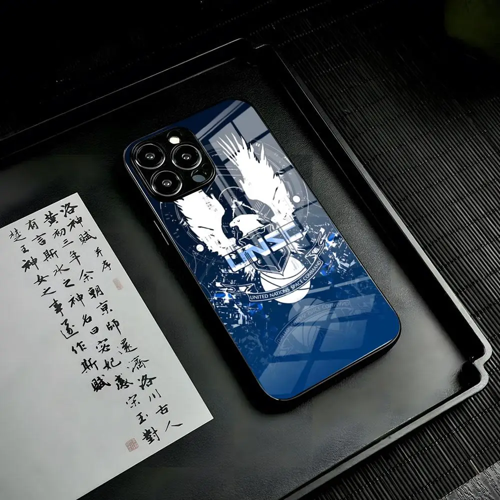 Чехол для телефона Halo UNSC для iPhone 17 Air 16 15 14 Pro 13 11 12 XR XS ProMAX 7 8 Plus 13, чехол из закаленного стекла
