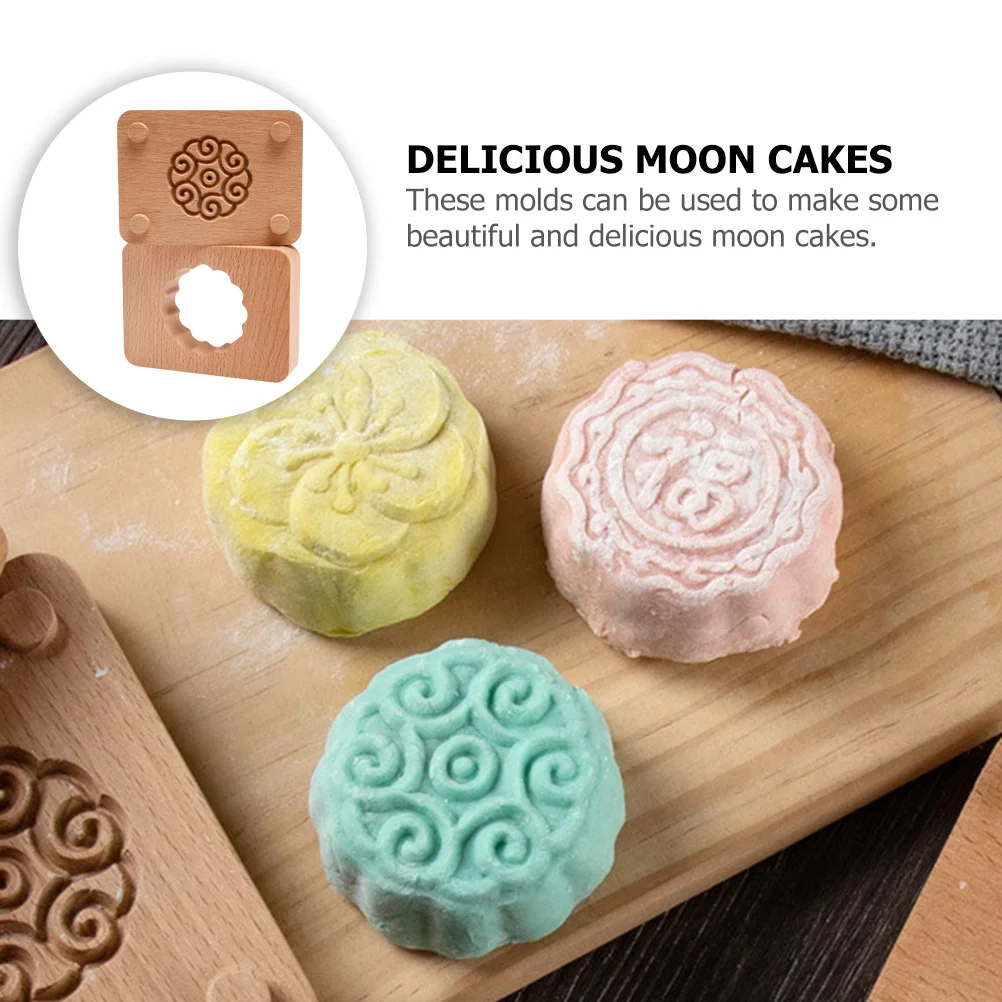 

1 Set Green Bean Cake Molds Hand Press Mooncake Making Tool Baking Supplies Demoulding Mold Mid Autumn Festival Diy Moon Cake