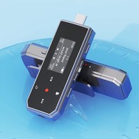 New RUIZU X80 Mini USB MP3 Player Built-in 64GB Bluetooth 5.3 Sports Clip Music Player With FM Radio Recorder E-Book Pedometer