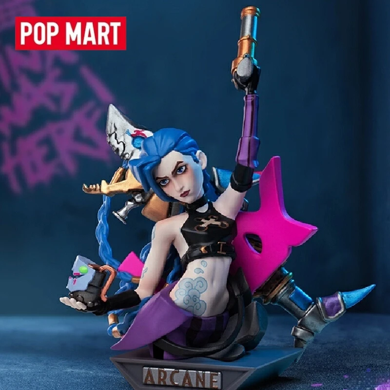 

Подлинная POPMART League Of Legends, первая глухая коробка, модное украшение для рабочего стола, изысканные периферийные подарки, игрушки, детали дисплея