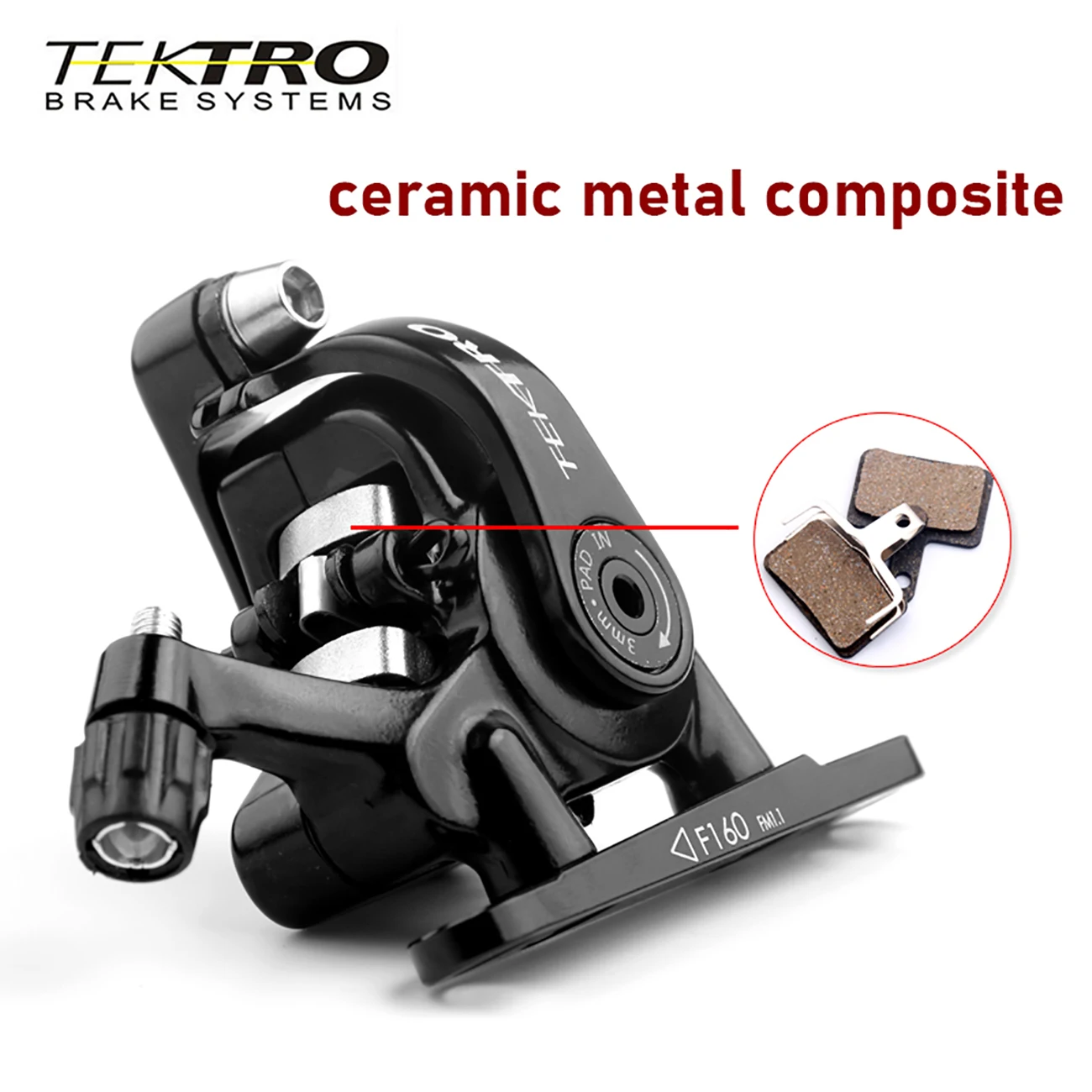 Tektro MD-C550 Road Bike Discs Brake 2 Piston Flat Mount Bicycle Brakes Caliper Mechanical Brakes Bicycle Parts