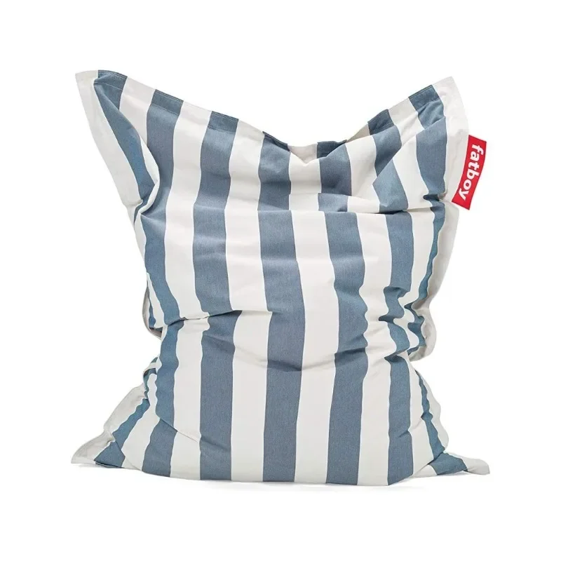 

Slim Outdoor Bean Bag Chair, Stripe Ocean Blue, Medium