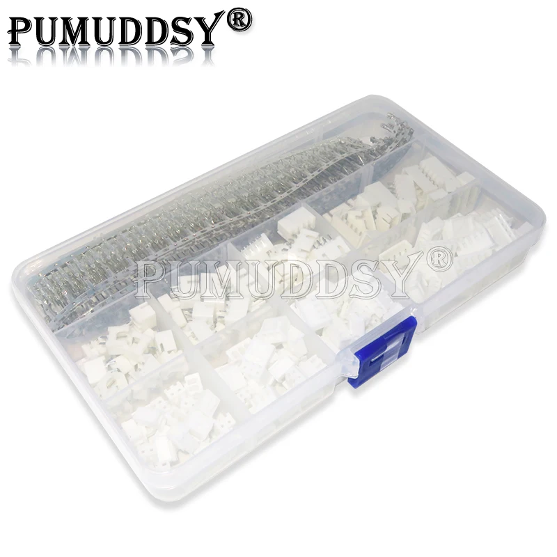 XH2.54 2P 3P 4P 5 Pin 2.54mm 560PCS Pitch Terminal Kit / Housing / Pin Header JST Connector Wire Connectors Adaptor XH DIY Kits