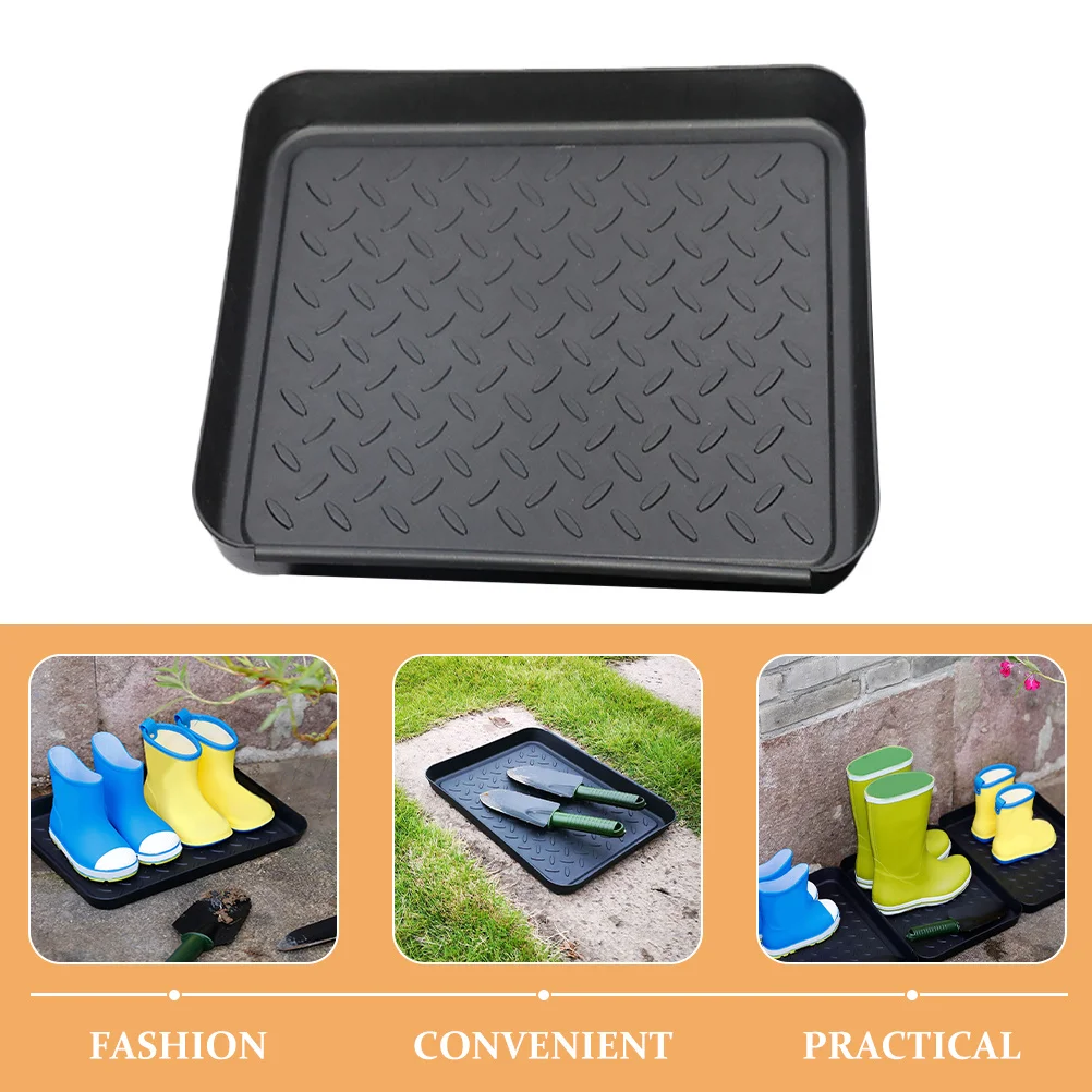 

3Pcs Shoes Boot Tray Sturdy Waterproof Storage Mat for Footwear and Plants Household Sundries Tray Entryway Hallway Utility