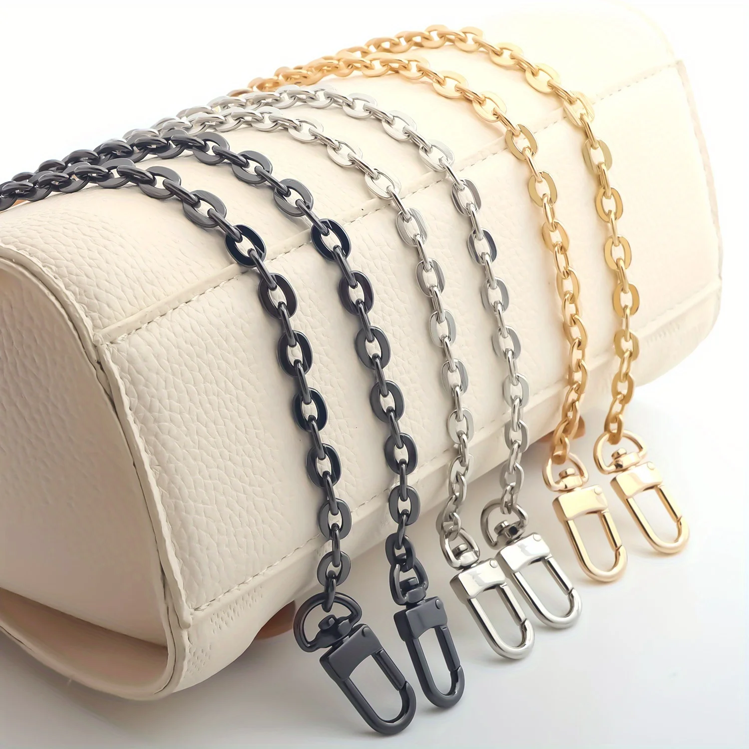 Geldbörse Kettenriemen Taschenkettenriemen Geldbörsengurte Schulter Cross Body Ersatzgurte mit Metallschnallen