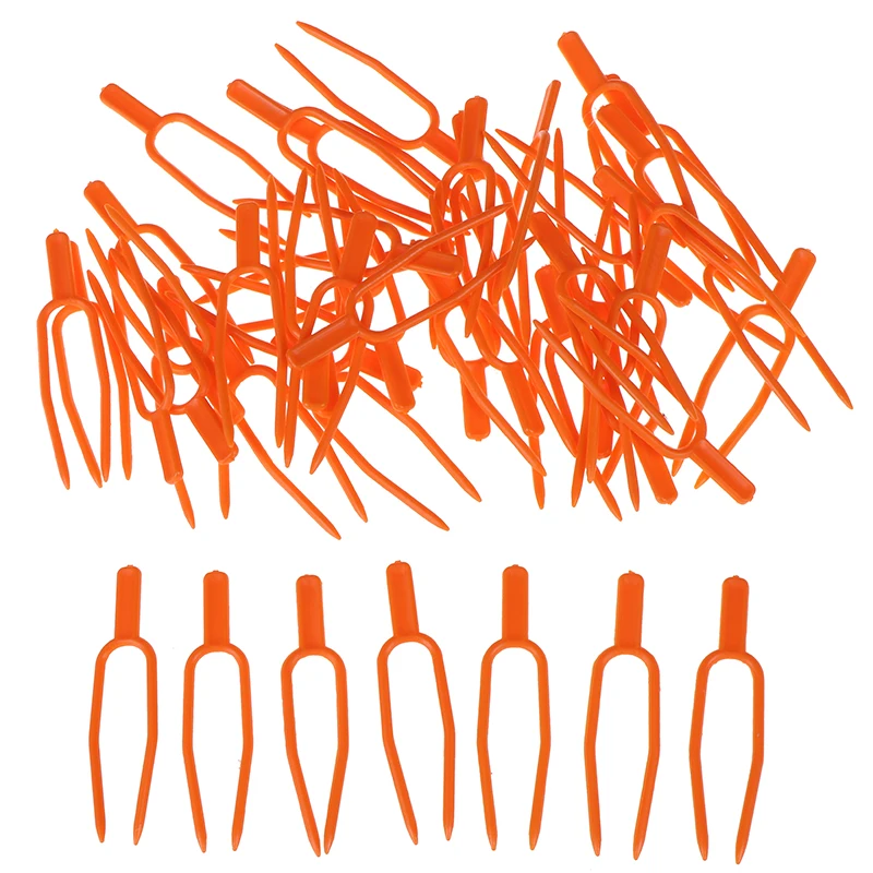 50Pcs Plastic Plant Fixing Clamp Fastener Clip For Strawberry Vegetable Farming Garden Plant Support Supplies