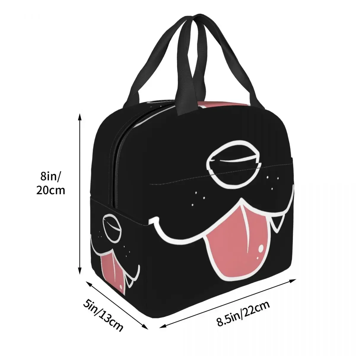 Dog Mouth Cloth Pattern Cooler Lunch Box Mountaineering Thermal Insulation Portable Food Bag