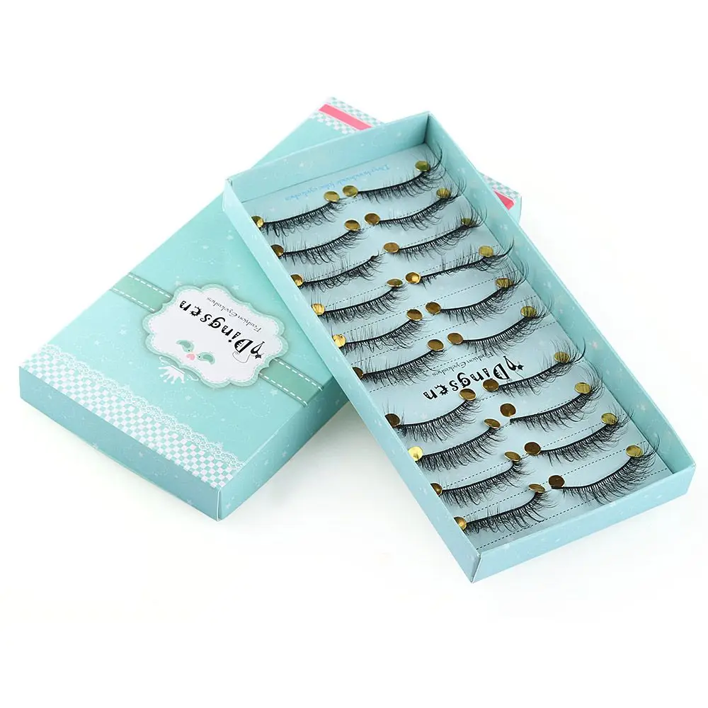 Maquiagem para os olhos fino puro artesanal ferramentas de extensão cílios postiços fofos 3d falso cabelo de vison macio