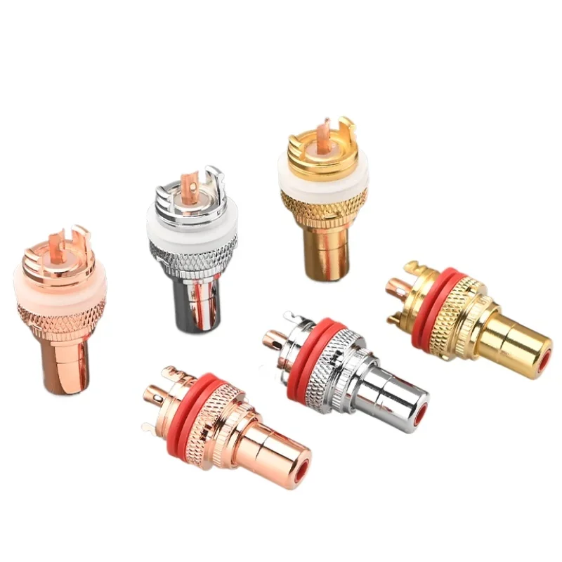 8 Stück Hifi RCA Buchse Stecker HiFi Audio Adapter Verstärker CD Player Anschluss