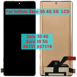 100% tested AMOLED Original 6.78'' For Infinix Zero 30 4G 5G X6731 X6731B LCD Display Touch Screen Digitizer Assembly Parts