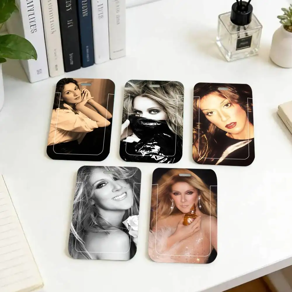 1pc C-eline D-ion ID Card Sleeve School Card Access ID Card Bus Meal Card Protective Sleeve Easy Push