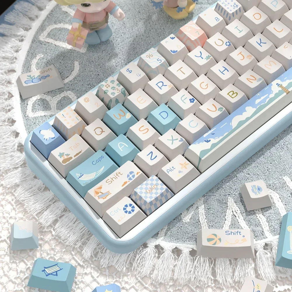 

Beach summer, original theme keycap SCA/original height, cute girl personalized keyboard cap