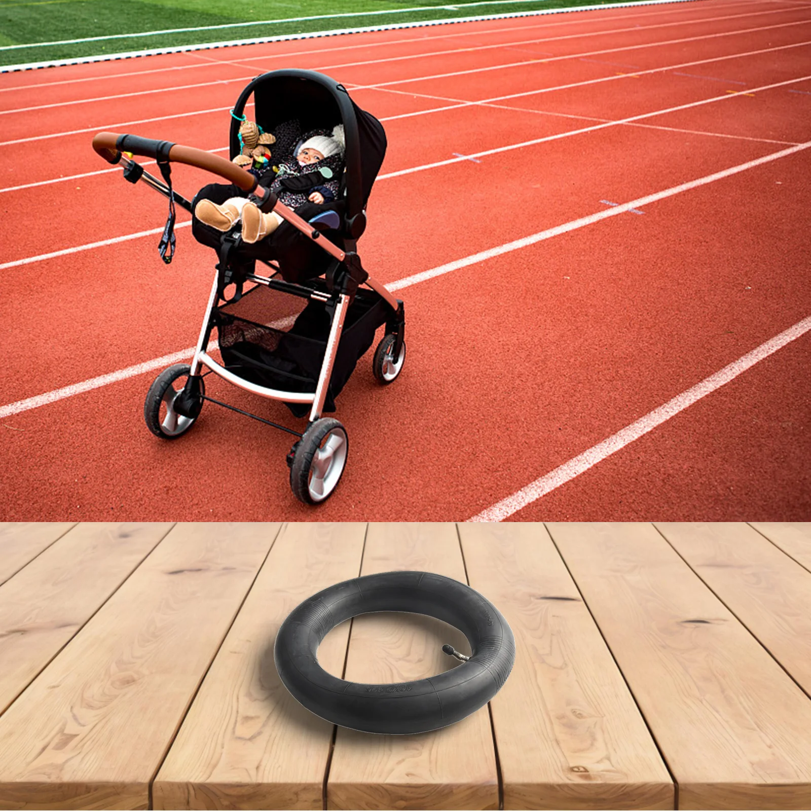 Outer Tube Inner Tube Sporting Goods Inner Outer Tire Rubber 10-inch Stroller 260x55 Stroller Tire High Quality