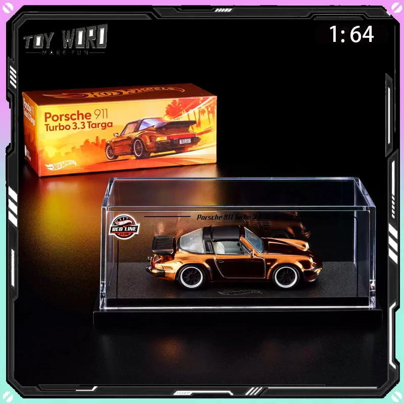 

Hot Wheels RLC 1/64 1988 Porsche 911 Targa Turbo Removable Roof Convertible Alloy Diecast Car Model for Collector Display Gift