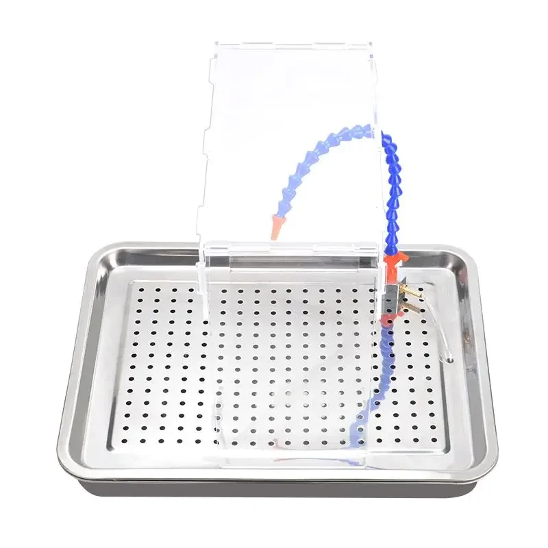 

Jade grinding engraving machine dust box workbench acrylic waterproof board water pump jade carving dripping device