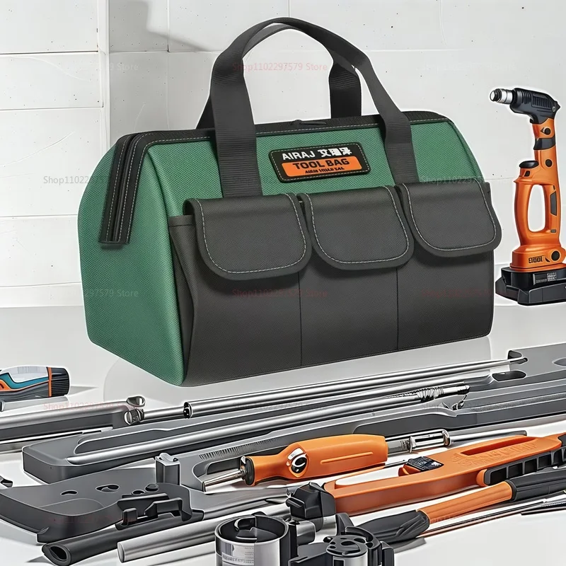 13/16 بوصة أكسفورد قماش حقيبة مقاومة للماء أداة متعددة الوظائف حقيبة مقاومة للاهتراء أداة إصلاح تخزين سعة كبيرة كهربائي