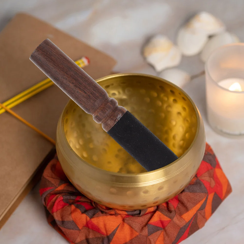 

3Pcs Nepal Wooden Singing Bowl Mallet Handcrafted Tibetan Striker for Yoga Meditation Sound Bath Instruments Relaxation