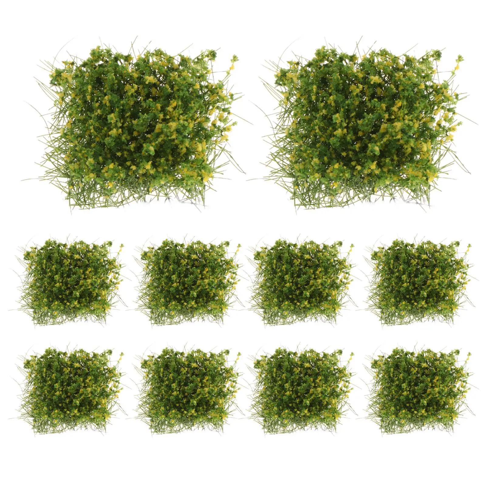 نموذج خصلات زهور ملونة من العشب المصغر DIY لمناظر طبيعية القطار ومجموعات بناء المنزل المصغر #4