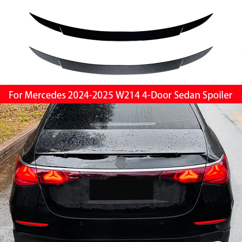 

For Mercedes W214 Rear Spoiler Wing E260 E300 4Door Sedan Rear Trunk Spoiler 2024 2025 Spoiler Trim Roof Tail Wing Body Kit Trim