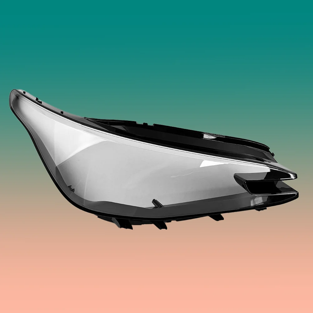 غطاء أضواء السيارة الأمامية لسيارة Volkswagen VW ID.4 X 2021 2022 عدسة المصباح الأمامي الشفاف استبدال غطاء عاكس الضوء الزجاجي الأصلي #2