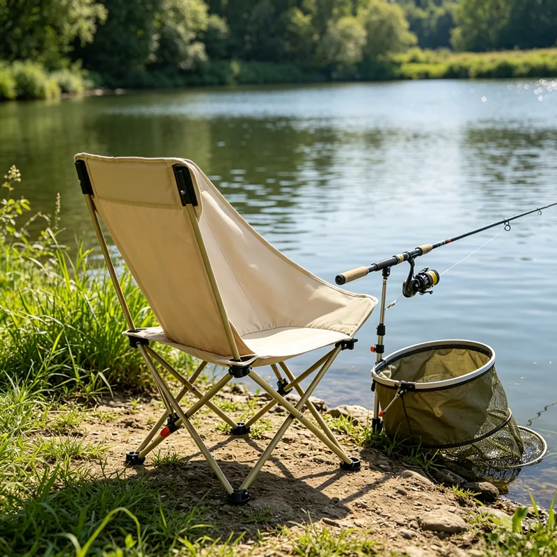 Portable Outdoor Folding Chair Camping Chair Fishing Picnic High Backback Sketching Recliner Beach Chair
